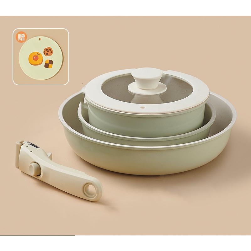 フライパンセット ガス火・IH対応 フライパン 鍋5点セット セラミック