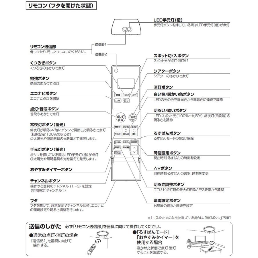 Panasonic（パナソニック） 照明器具用リモコン LEDシーリング