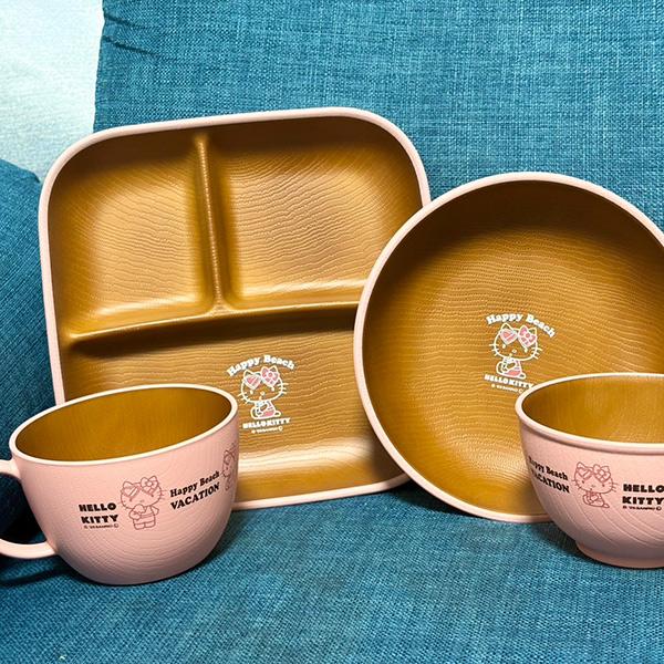 キティ ボウル お皿 食器 コラボ 日焼け ハローキティ キティちゃん