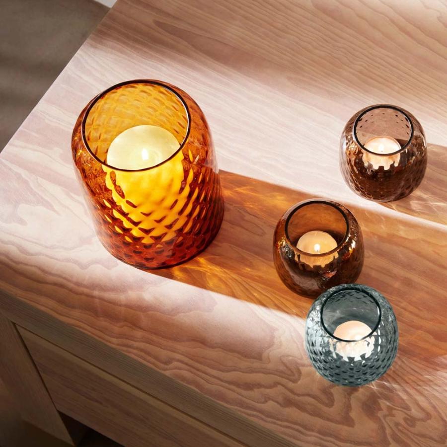 LSA エルエスエー Dapple Vase / Tealight アンバー LDP18 G1753-07