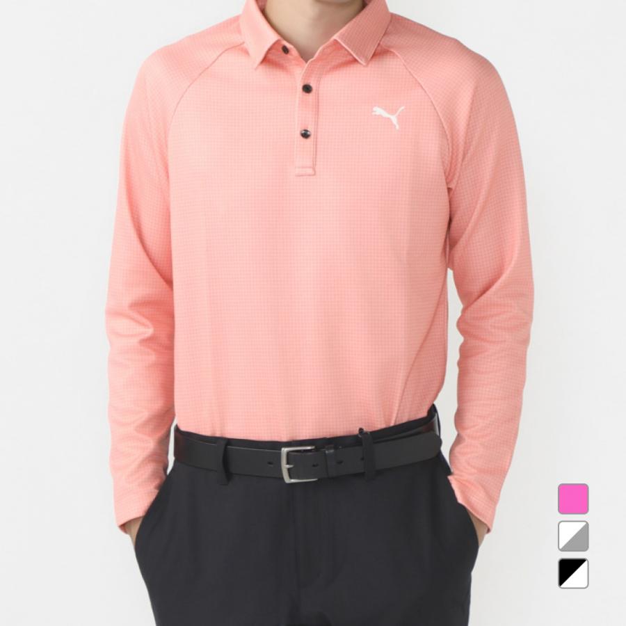 PUMA（プーマ） ゴルフウェア 長袖シャツ 秋 冬 ゴルフ ミニチドリ