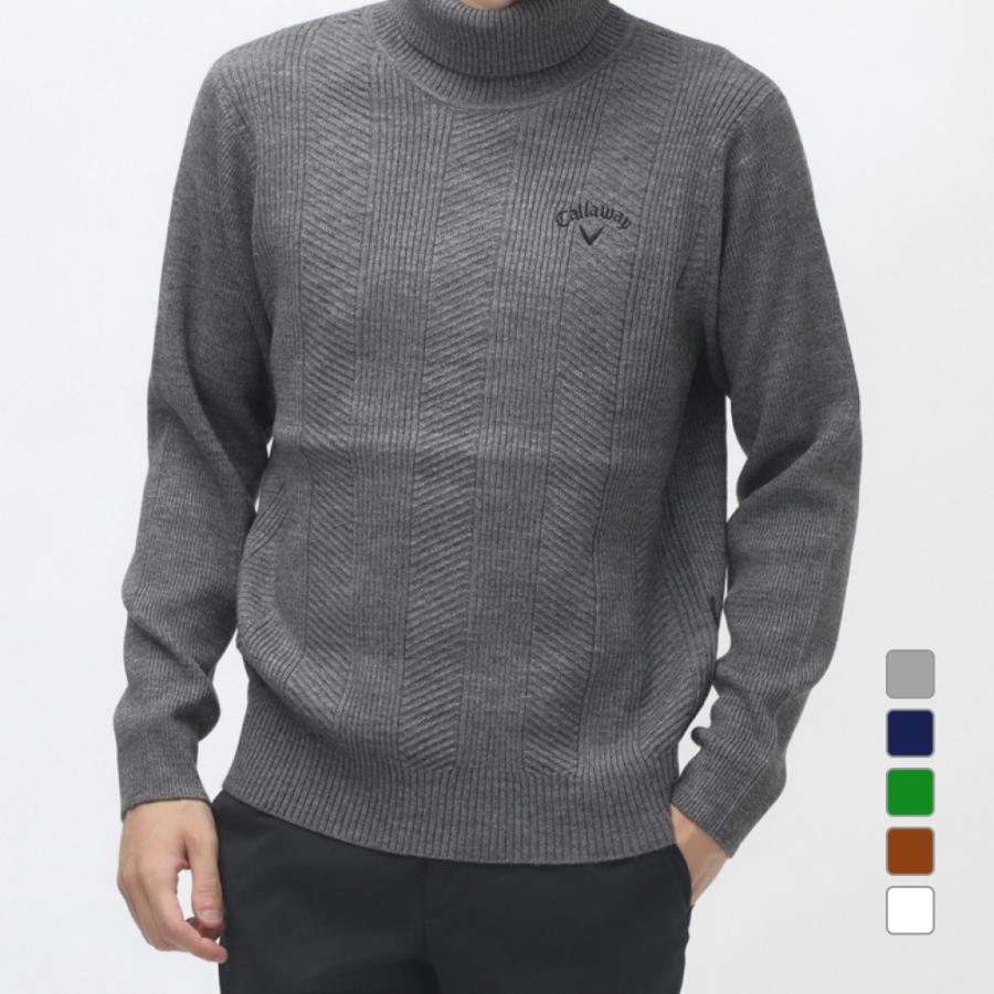 Callaway（キャロウェイ） ゴルフウェア 長袖セーター 秋 冬 畦編み