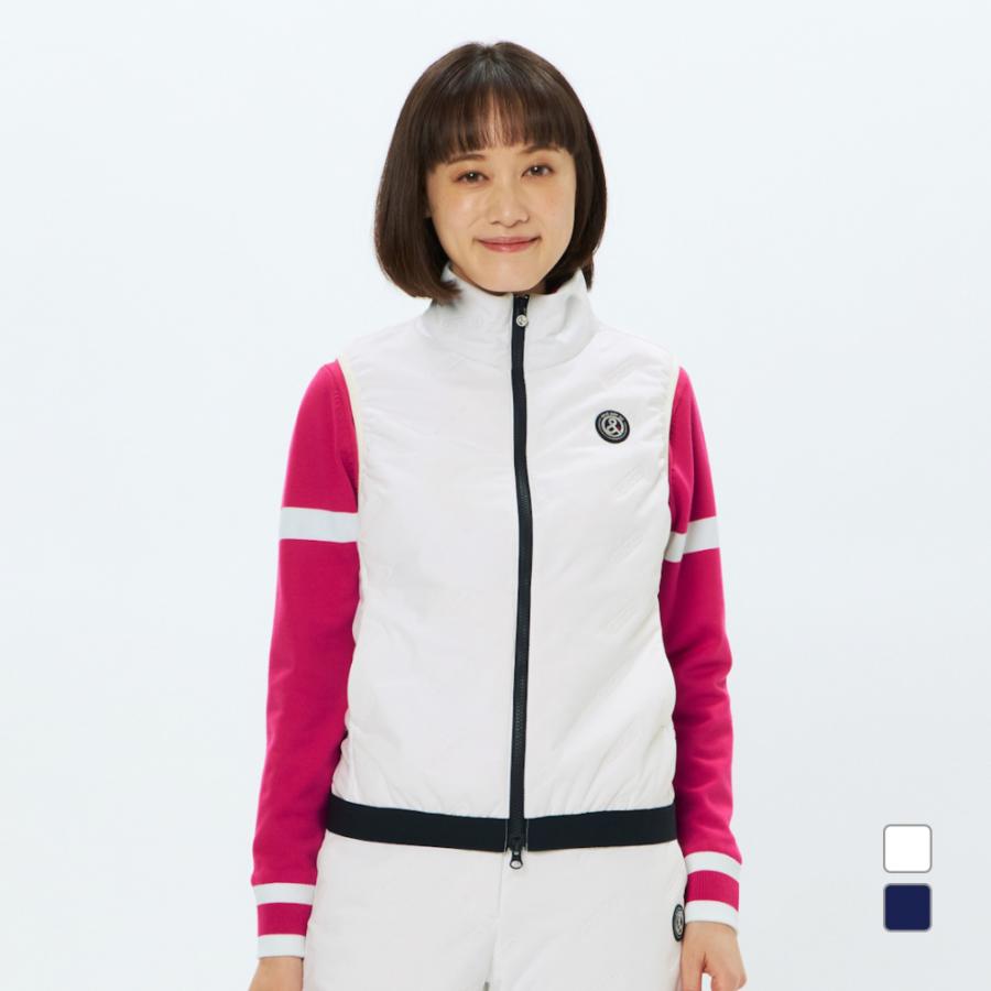 and per se（アンパスィ） レディース ゴルフウェア 中綿ベスト 秋 冬