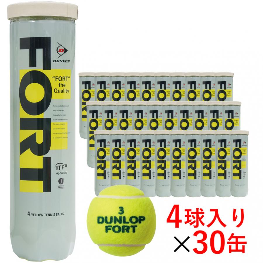 DUNLOP（ダンロップ） FORT フォート 箱売り 120球 /4球×30缶入り