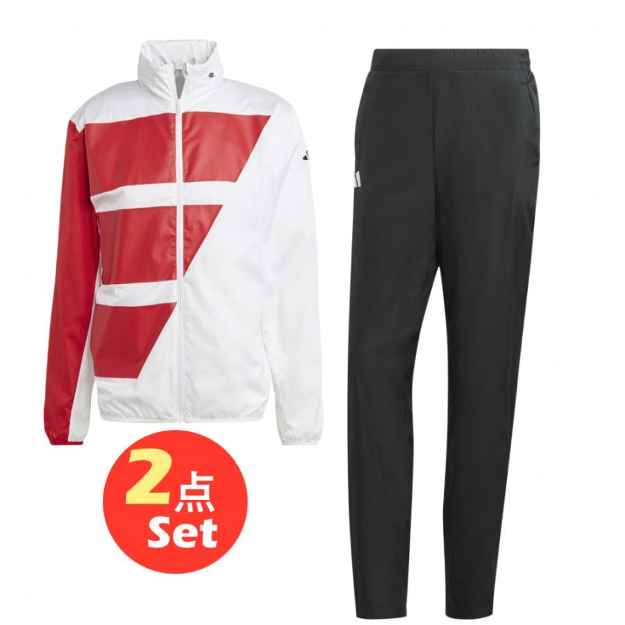 adidas（アディダス） メンズ テニス 上下セット ウインドブレーカー