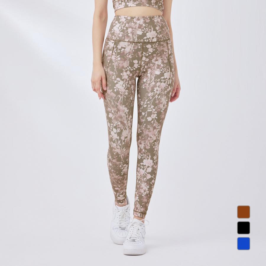 ナージー レディース レギンス フラワープリントタイツ NJS34000