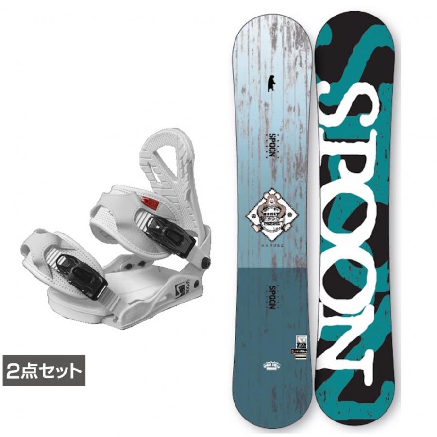スプーン NATURE BLUE ＆ EQUIP BINDING WHITE 板＋ビンディングセット