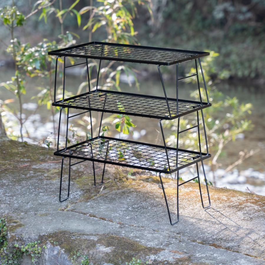 アルペンアウトドアーズ 軽量1.5kg アウトドアラック(3台セット