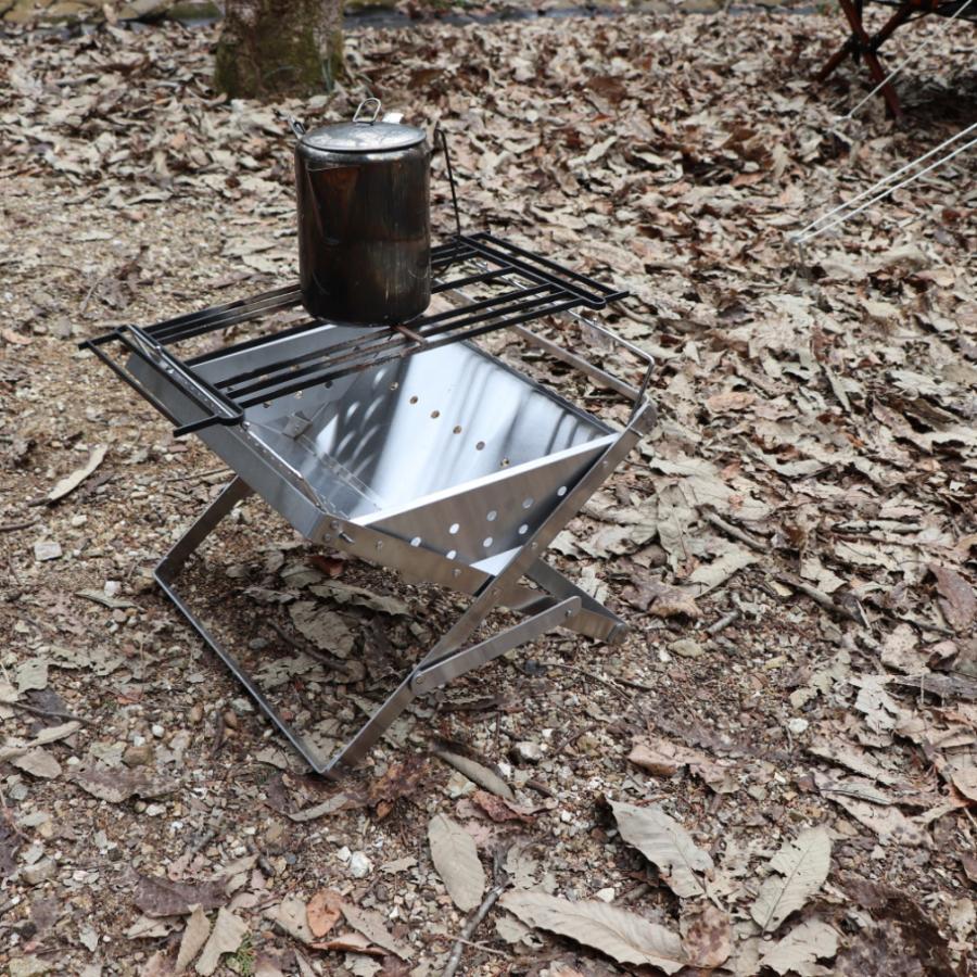 アルペンアウトドアーズ フォールディングファイヤーピット キャンプ