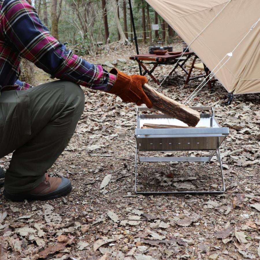 アルペンアウトドアーズ フォールディングファイヤーピット キャンプ