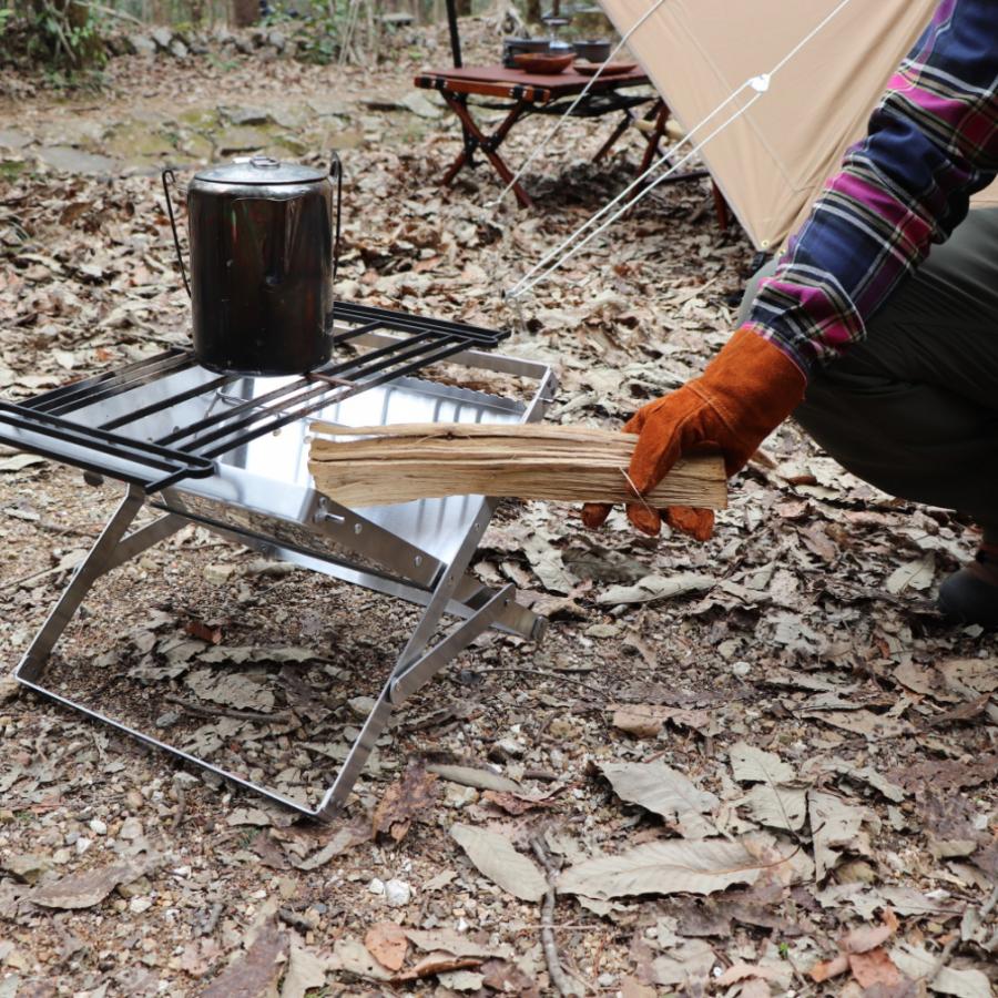 アルペンアウトドアーズ フォールディングファイヤーピット キャンプ