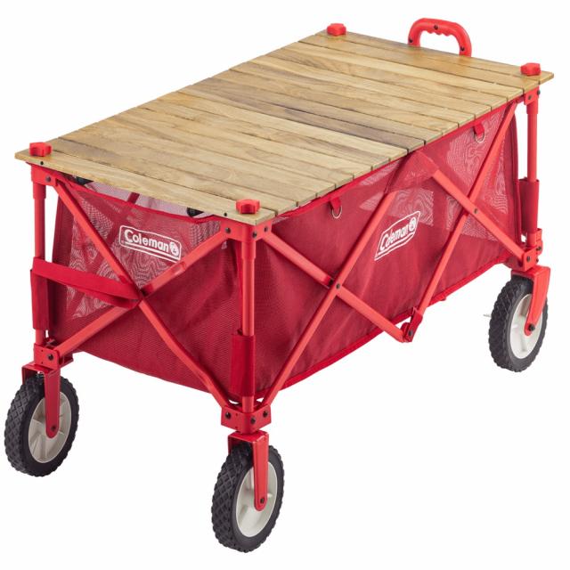 Coleman（コールマン） アウトドアワゴンウッドロールテーブル