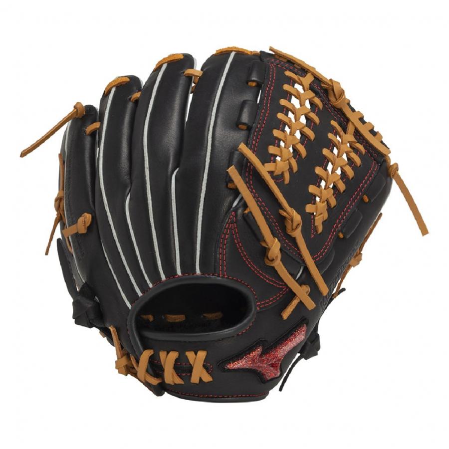 Mizuno Jr. 1 野球用グローブ 赤黒 Mizuno Jr. 1 野球用グローブ 赤黒