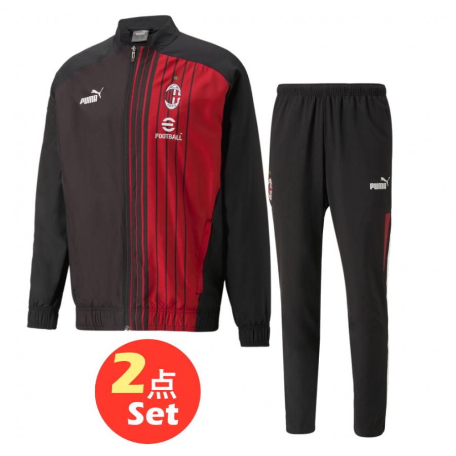 PUMA（プーマ） メンズ サッカー 上下セット イタリア ACミラン