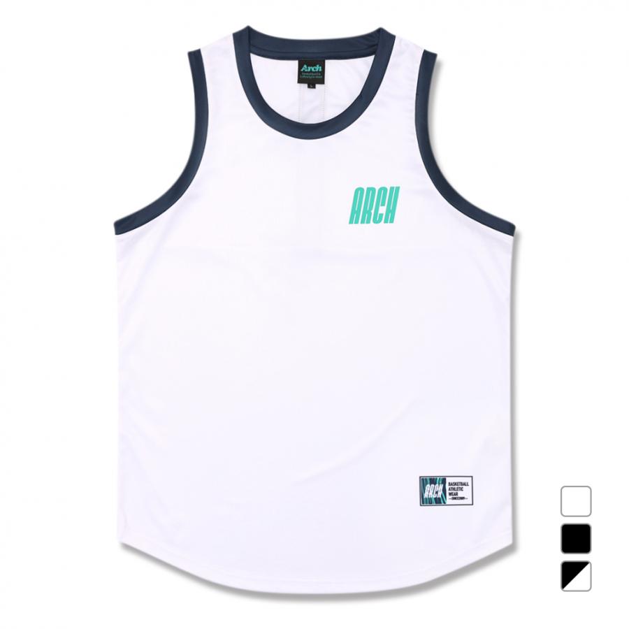 アーチ メンズ レディス バスケットボール ノースリーブシャツ marble
