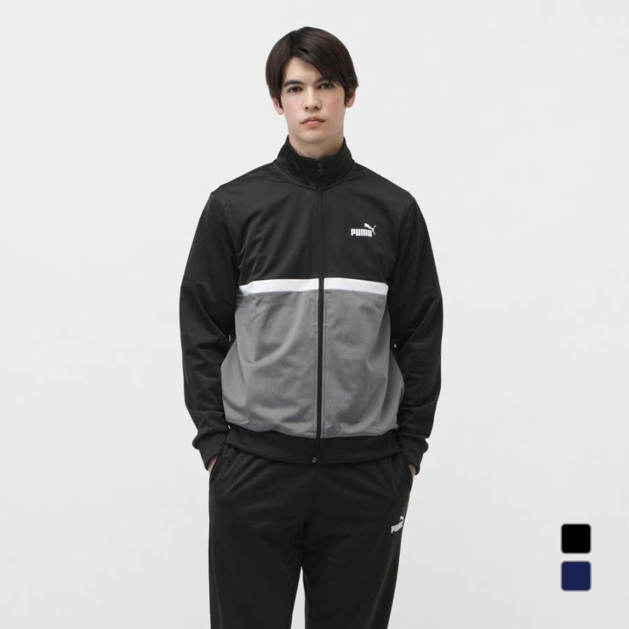 PUMA（プーマ） メンズ ジャージ 上下セット ポリ カラーブロック