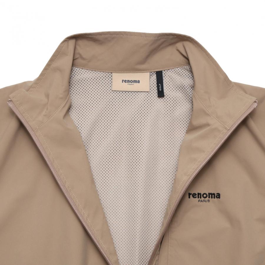 レノマ ゴルフウェア 長袖ウインドブレーカー 春 夏 ZIP UP P/TAFFETA