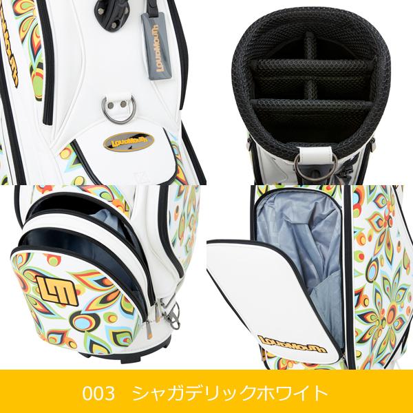 ラウドマウスシャガデリックシルバー刺繍柄ゴルフバッグラウドマウス