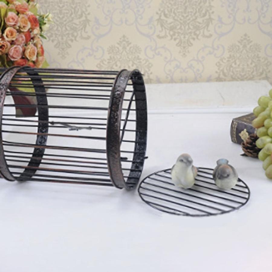 ペット用品 鳥籠 アイアン バード ケージ 53cm リング取っ手付き