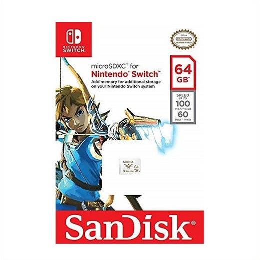 Sandisk】 ニンテンドー スイッチ 64GB microSDXCメモリーカード