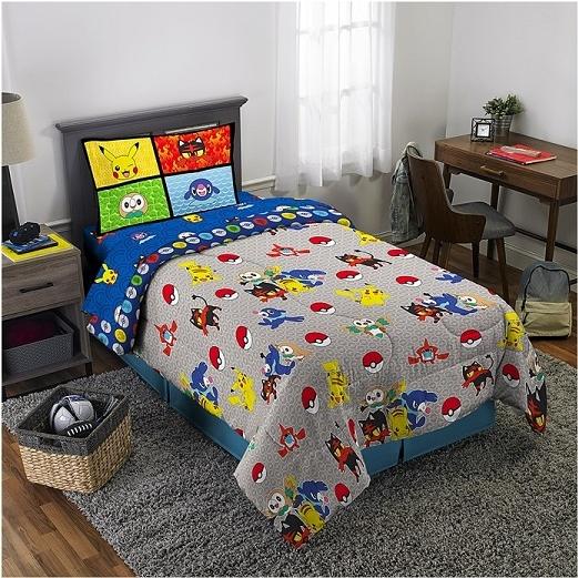 Pokemon/ポケモン】 シングル 布団セット 収納バッグ付 掛け布団