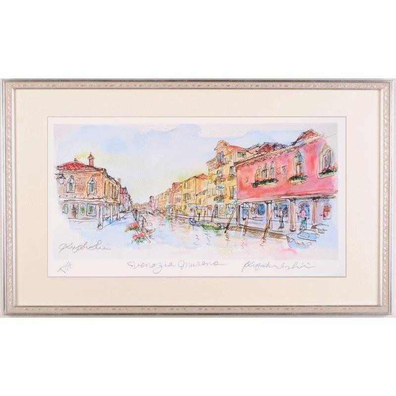 ベニス 絵画 イタリア 風景画 絵 水彩画 版画 ジークレー 石井清