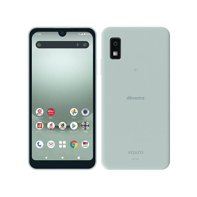 AQUOS シャープ wish3 SH-53D docomo グリーン Android スマートフォン