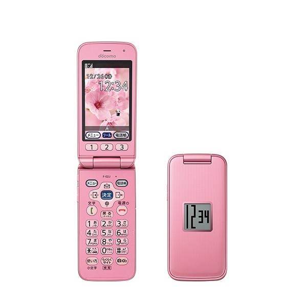 富士通（FUJITSU） F-02J らくらくホン docomo ピンク [Pink] ガラホ