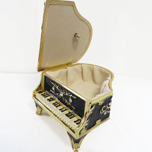 オルゴール付 ピアノ型宝石箱 ブラック 入荷しました : オルゴール専門