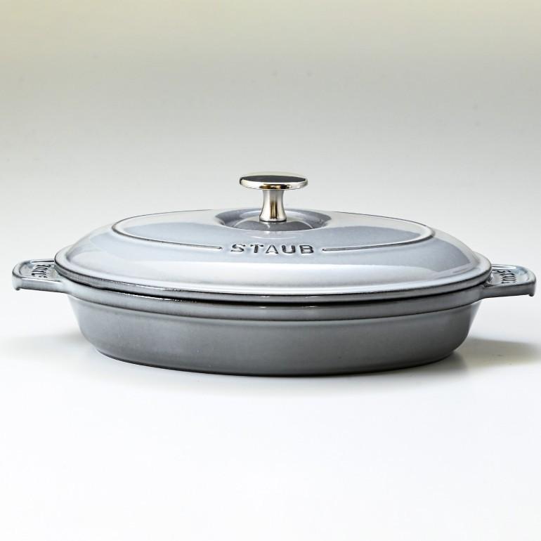 Staub（ストウブ） 鍋 オーバルホットプレート ラウンド 23cm