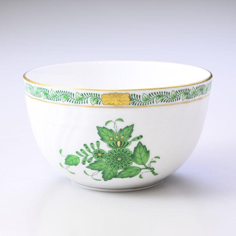 ヘレンド（HEREND） ボウル アポニー・グリーン スラップボウル 洋食器