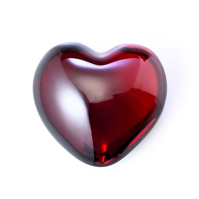 バカラ（Baccarat） ペーパーウェイト レッド coeur ハート クリスタル