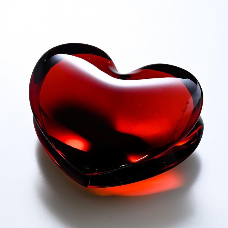 バカラ（Baccarat） ザンザンハート ZINZIN レッド クリスタル