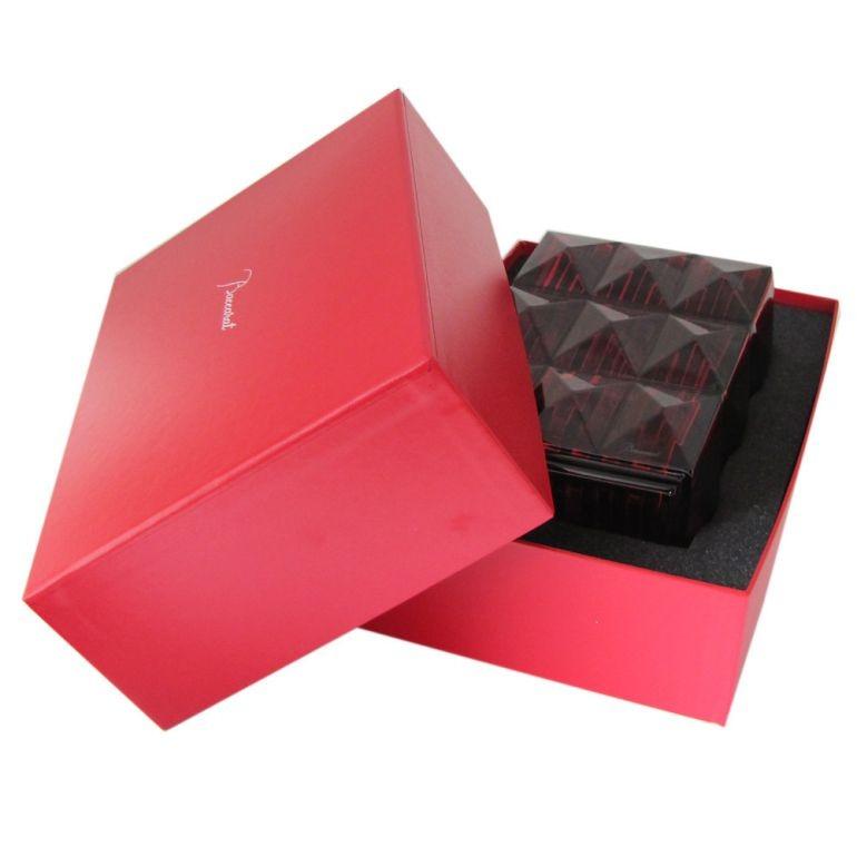 バカラ（Baccarat） ベース 花瓶 ルクソール LOUXOR レッド 20cm