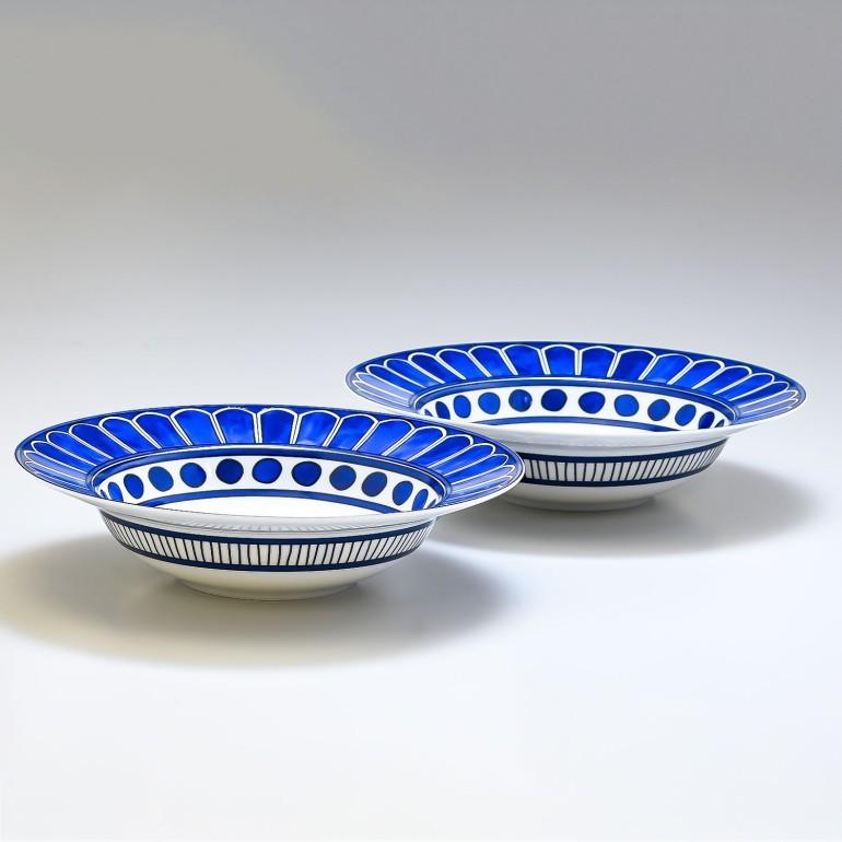 HERMES（エルメス） ブルーダイユール 030014P2 24cm パスタプレート