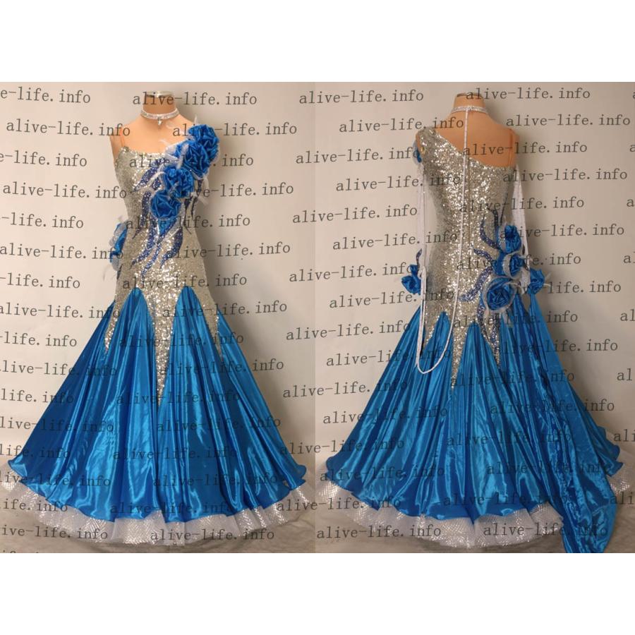 社交ダンス衣装 社交ダンスドレス モダンドレス デモ用ドレス セミ