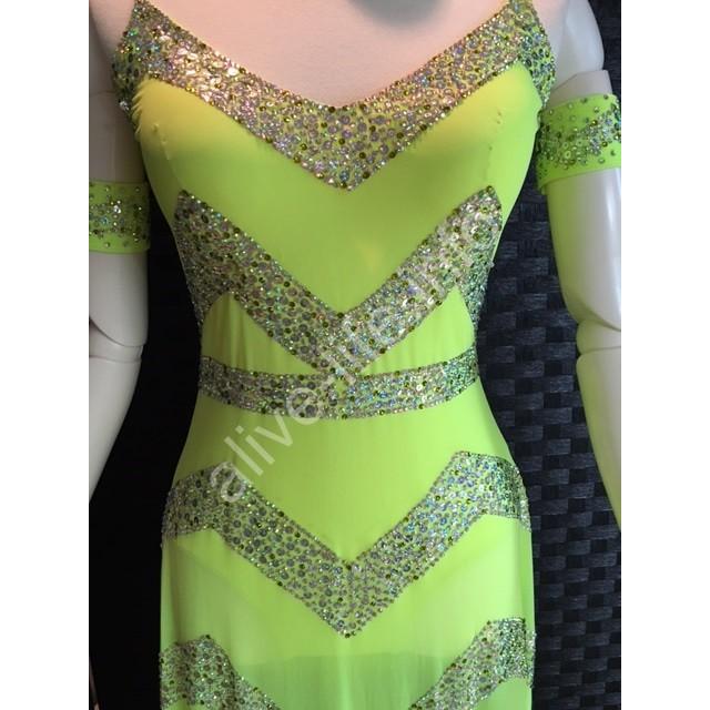 社交ダンス ラテンドレス 競技 デモ 衣装 Mサイズ ルンバ チャチャチャ