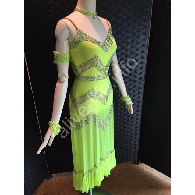 社交ダンス ラテンドレス 競技 デモ 衣装 Mサイズ ルンバ チャチャチャ