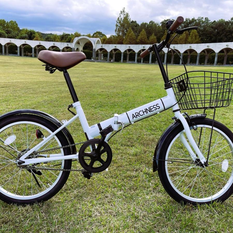折りたたみ自転車 20インチ カゴ付 変速なし 景品 ARCHNESS 200