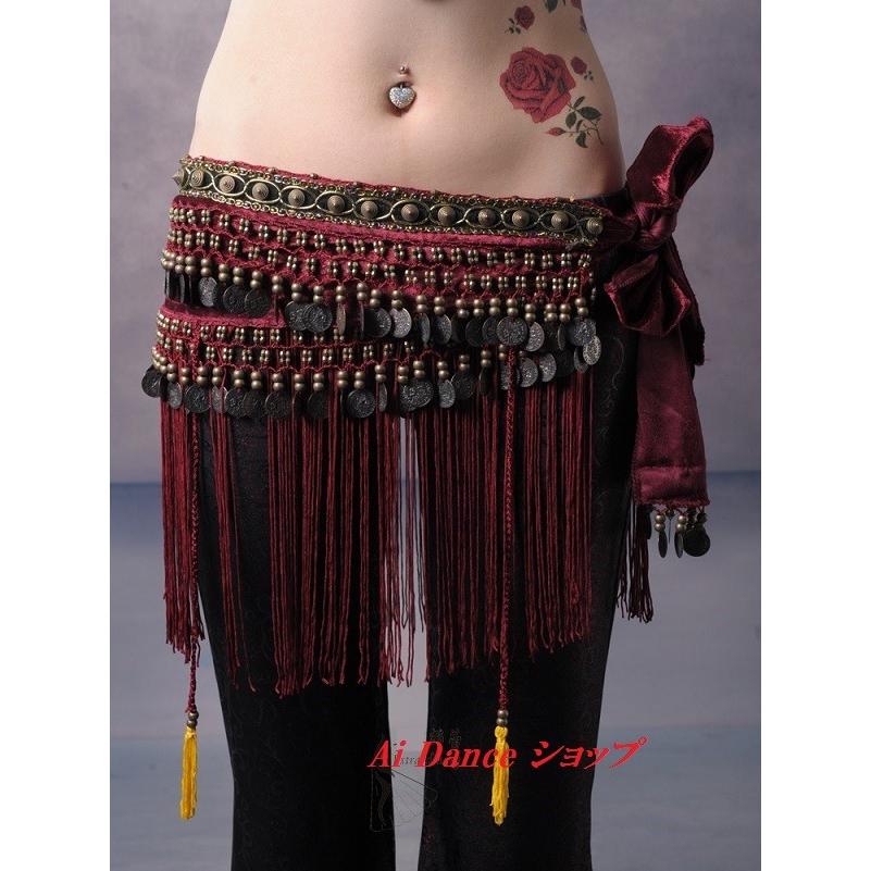 新着 ベリーダンス 衣装 ヒップスカーフ エスニック トライバル