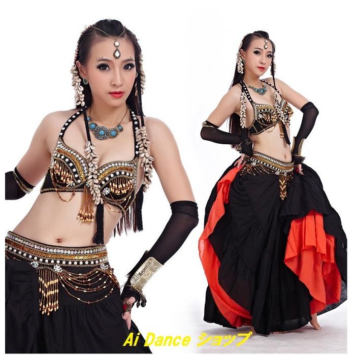 新着 ベリーダンス 衣装 コスチューム トライバル風 ブラトップ