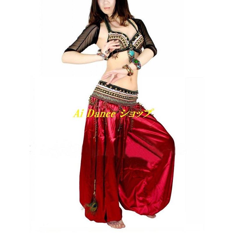 ベリーダンス 衣装 エスニック トライバル ブラトップス ベルト