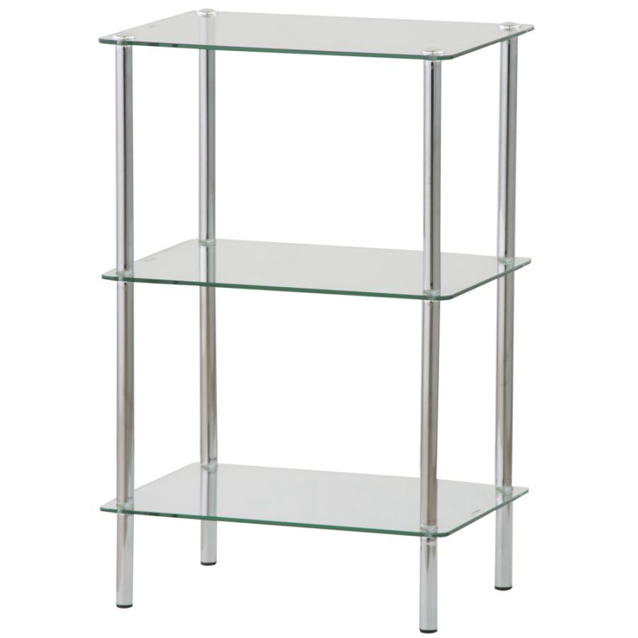 ガラスラック 四角タイプ クリア 送料無料(北海道・沖縄・離島を除く