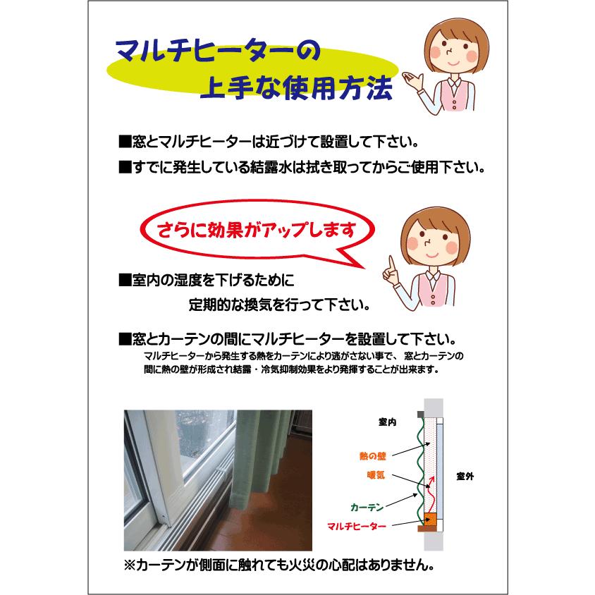 ナカガワ工業 窓のヒーター 結露防止 マルチヒーター【150cmタイプです