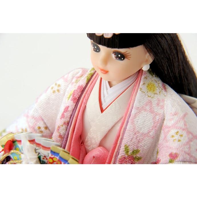 久月 雛人形 リカちゃん 立雛 単品 (白) シリアル入 h273-ri-10-h