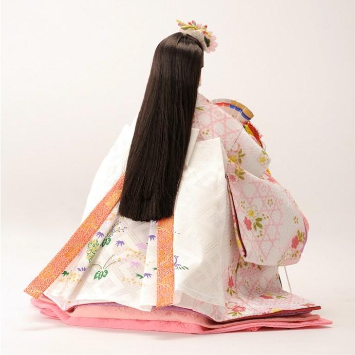 久月 雛人形 リカちゃん 立雛 単品 (白) シリアル入 h273-ri-10-h
