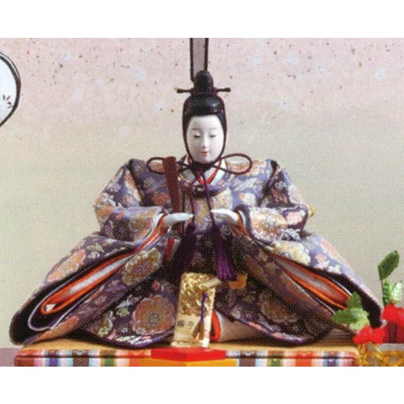 久月 雛人形 ひな人形 雛 平飾り 親王飾り 平安桂甫作 正絹 京十番親王