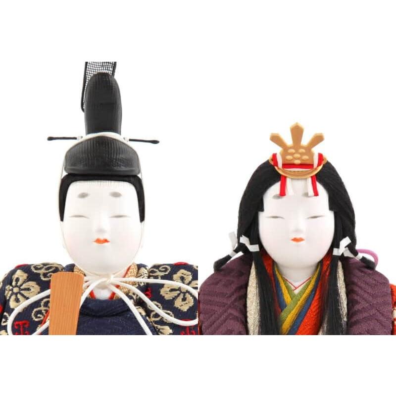 雛人形 幸一光 コンパクト ひな人形 雛 木目込人形飾り 平飾り 親王