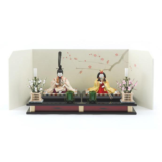 原孝洲 雛人形 コンパクト ひな人形 雛 木目込人形飾り 平飾り 親王