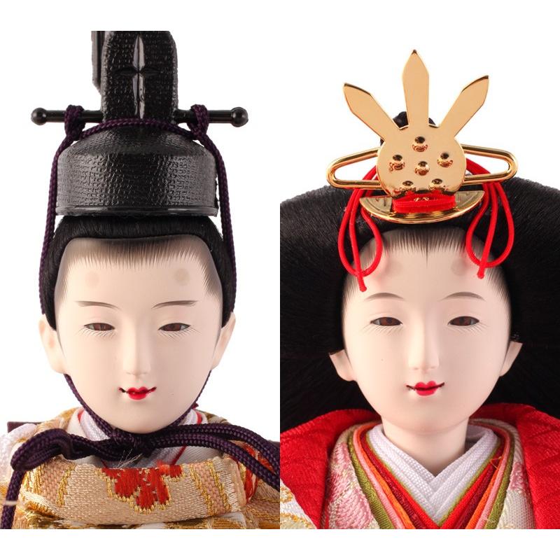 久月 雛人形 ひな人形 雛 コンパクト収納飾り 三段飾り 五人飾り 束帯